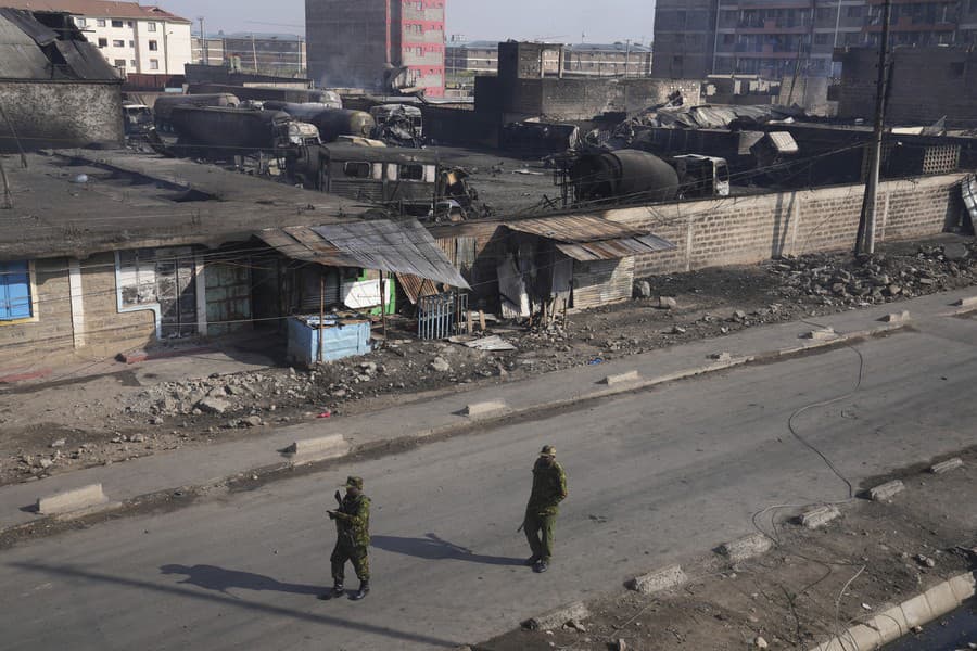 Výbuch plynu v Nairobi.