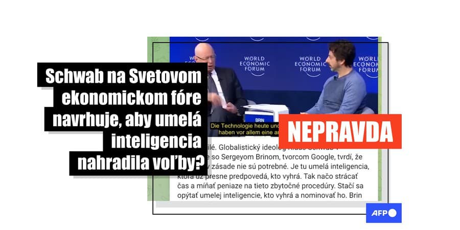 Klaus Schwab nenavrhol, aby