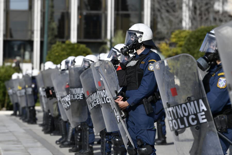 V Aténach protestovalo 