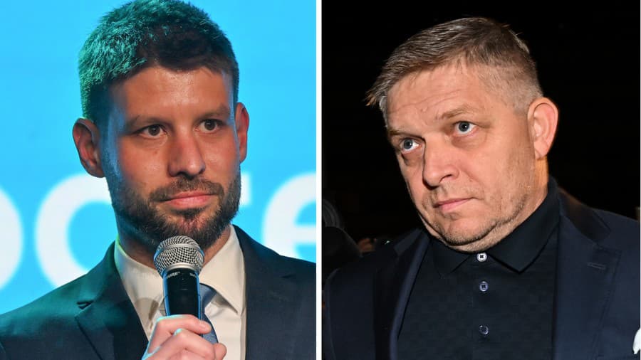 Robert Fico (vpravo) podal