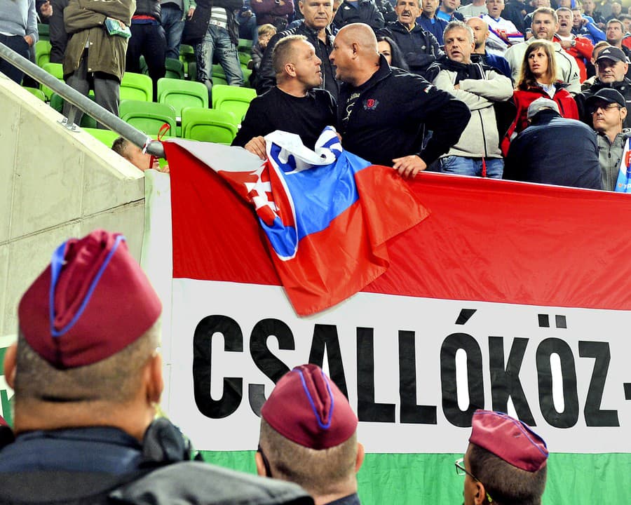 Postavil sa zoči-voči mužovi, ktorý chcel strhnúť vlajku. 