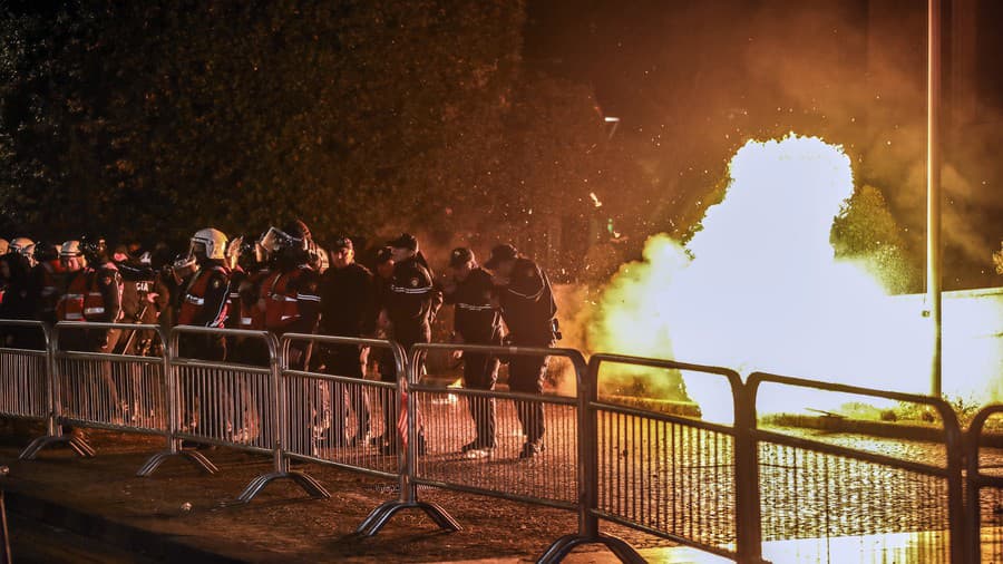 Protesty v albánskej metropole