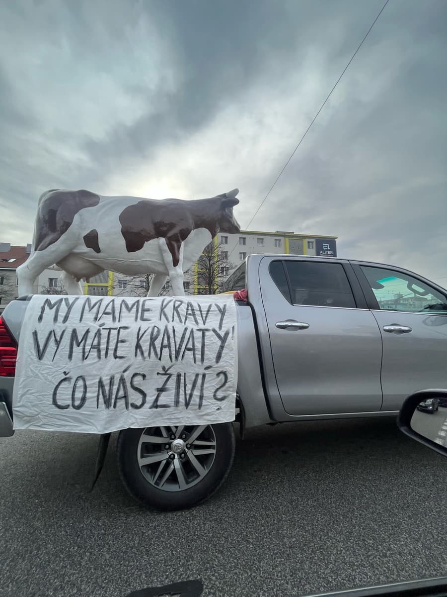 Protest farmárov v hlavnom