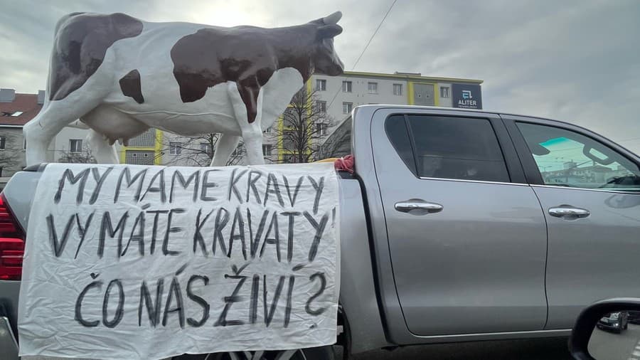 Protest farmárov v hlavnom