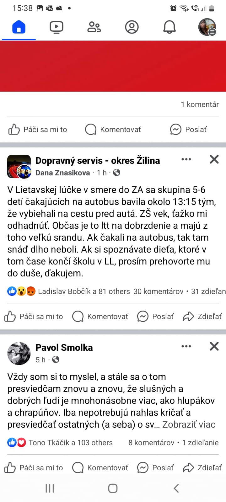 Status šoférky, ktorá videla