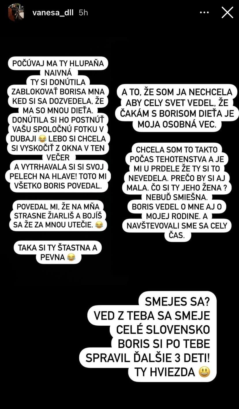 Kollárove mamičky Laura a Vanessa si cez sociálnu sieť Instagram posielali drsné odkazy.