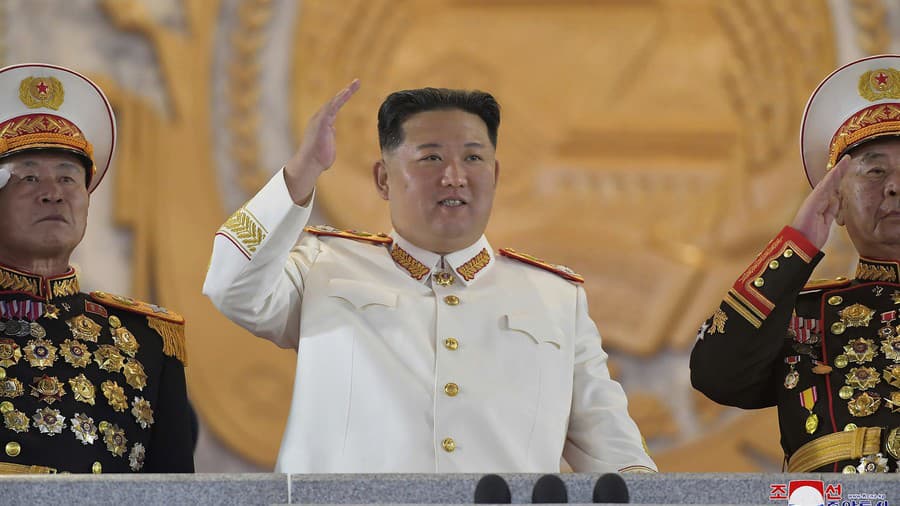Na snímke severokórejský vodca