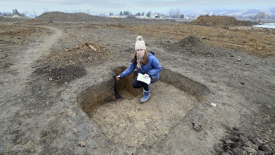 Vedúca archeologického výskumu Eva