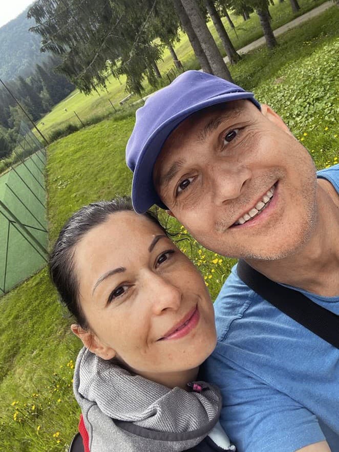 Dušan Cinkota (53), herec, a manželka Zuzana (38)