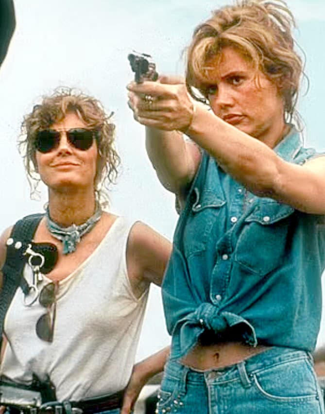 1991: Obe herečky zahviezdili v klasickom feministickom filme Thelma & Louise.