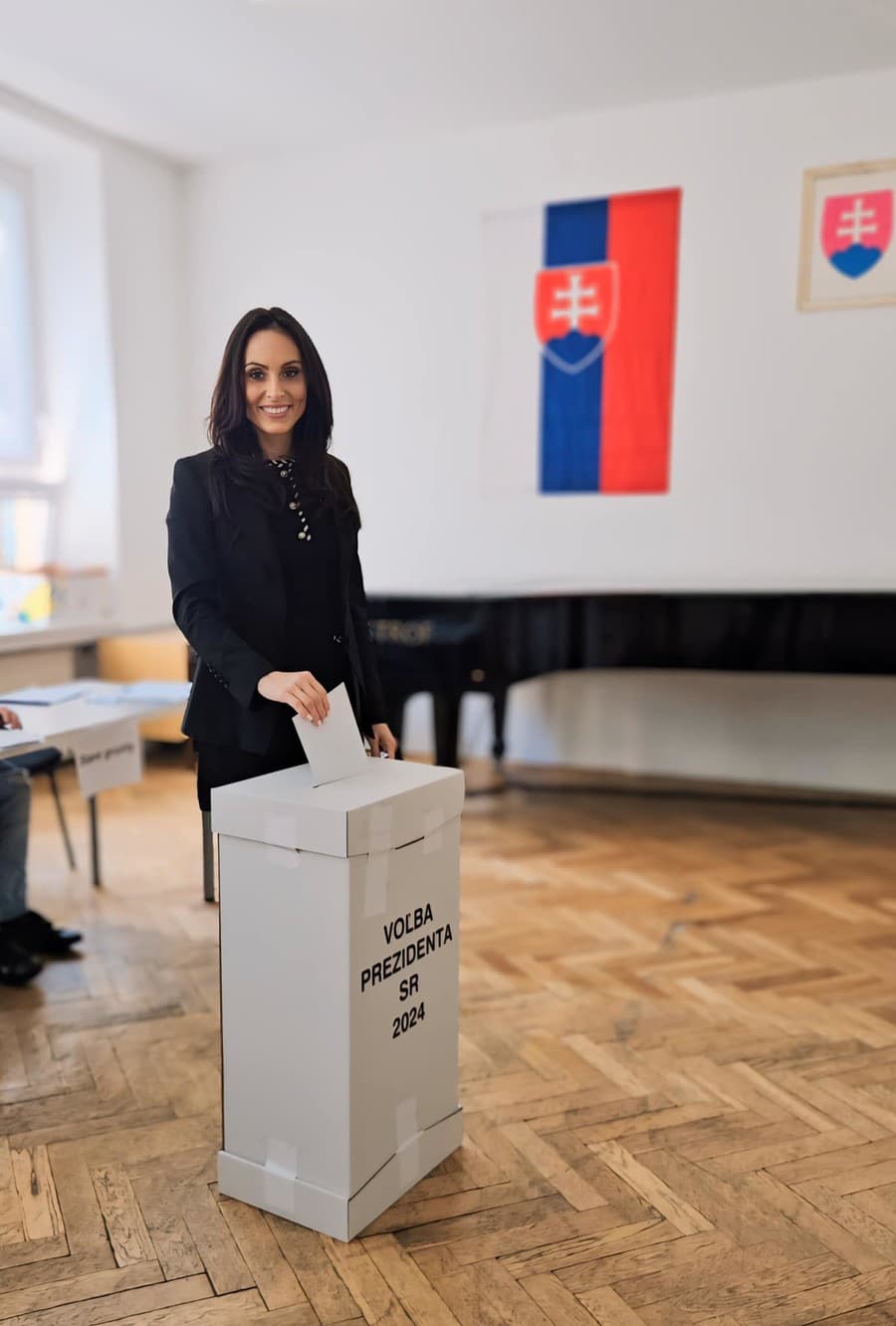 Zuzana Dolinková počas prezidentských