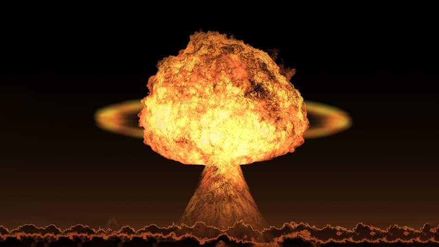 Výbuch atómovej bomby (ilustračná