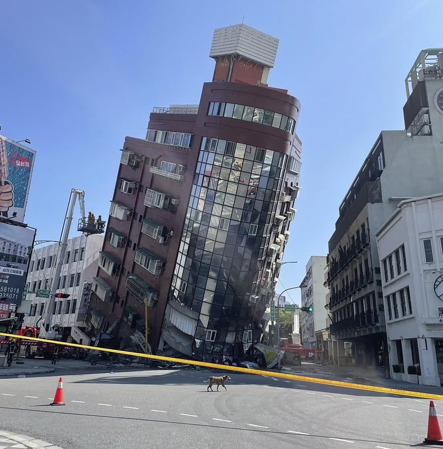 Silné zemetrasenie na Taiwane