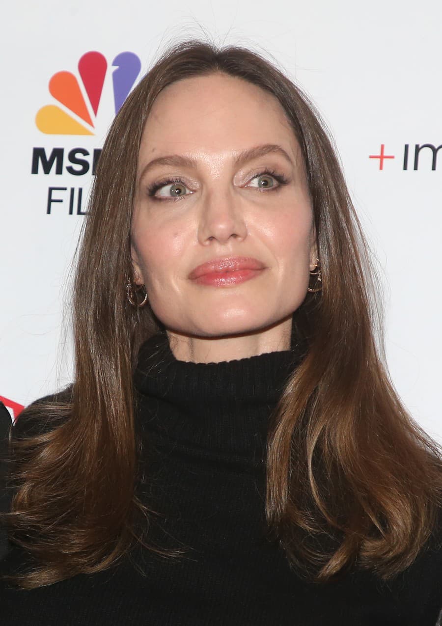 Herečka Angelina Jolie. 