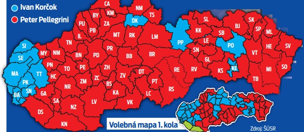 Volebná mapa 2. a