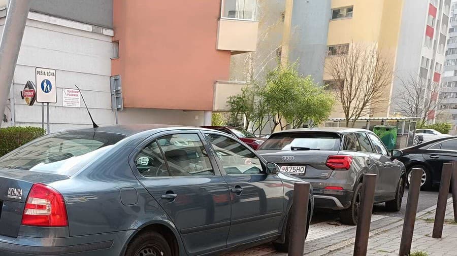 Muž zaparkoval na priechode