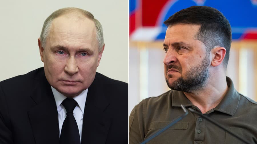 Vladimir Putin, Volodymyr Zelenskyj.