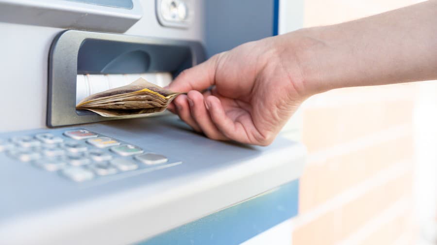 Withdraw cash from an
