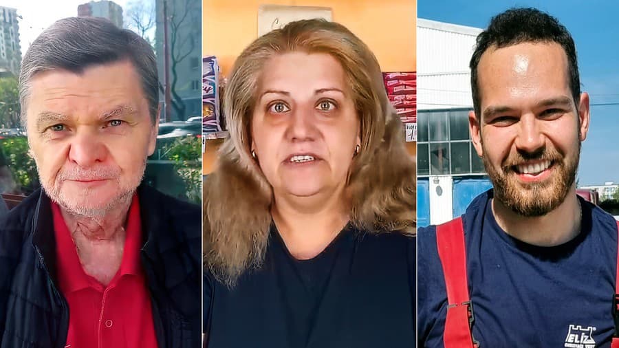 Zľava: Ján (70) z Bratislavy, Katka (45) z Bratislavy a Robert (25) z B. Bystrice