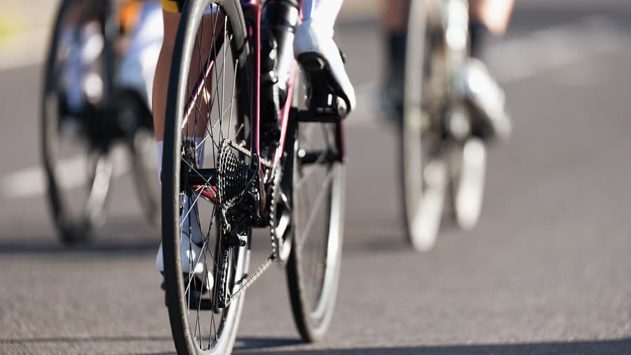 Group of cyclist at