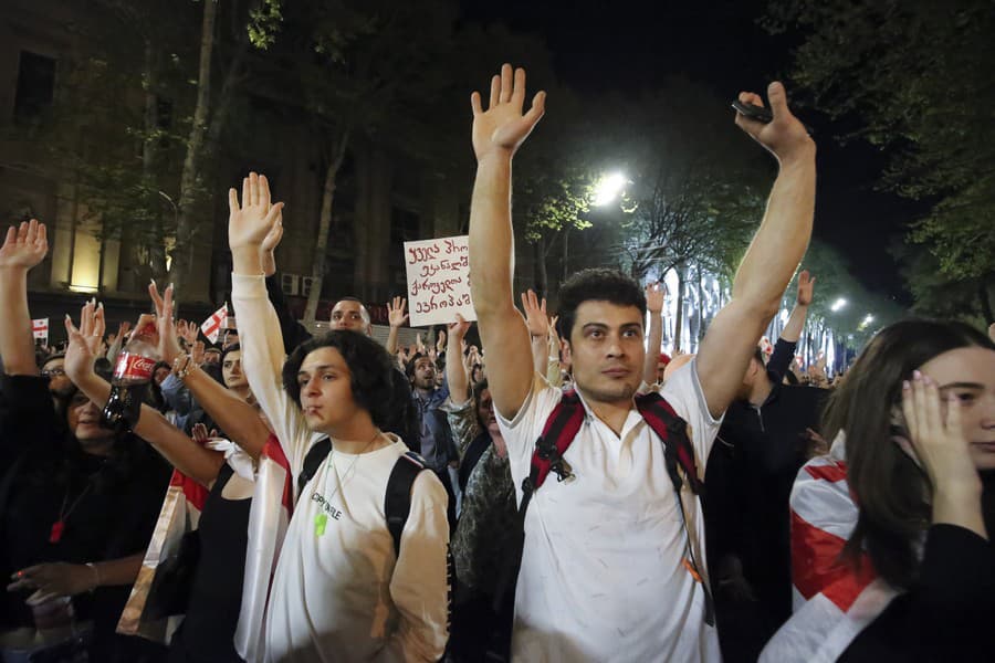 Na proteste bolo v