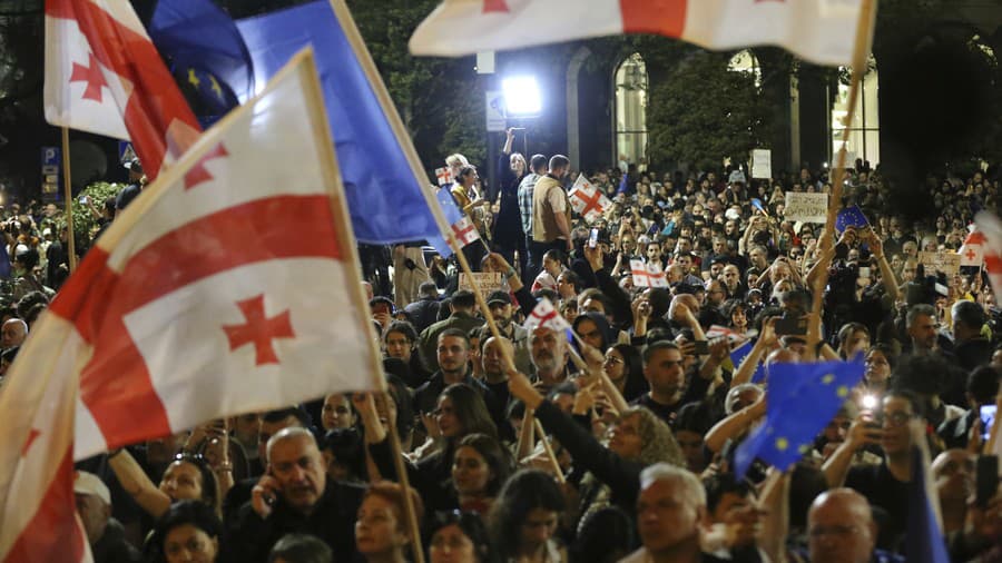 Na proteste bolo v