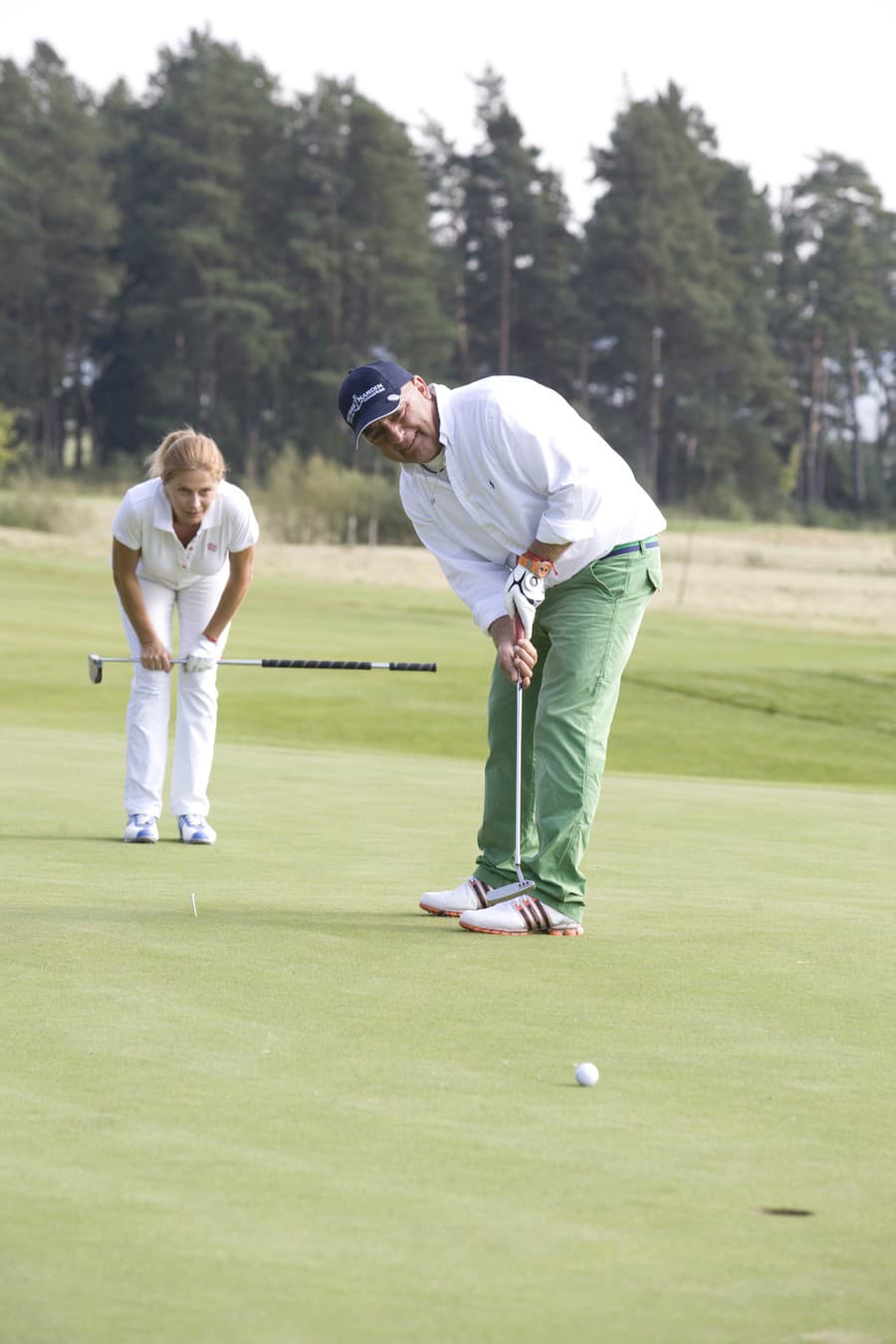 Jeho vášňou bol golf. 