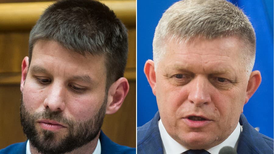 Michal Šimečka, Robert Fico.