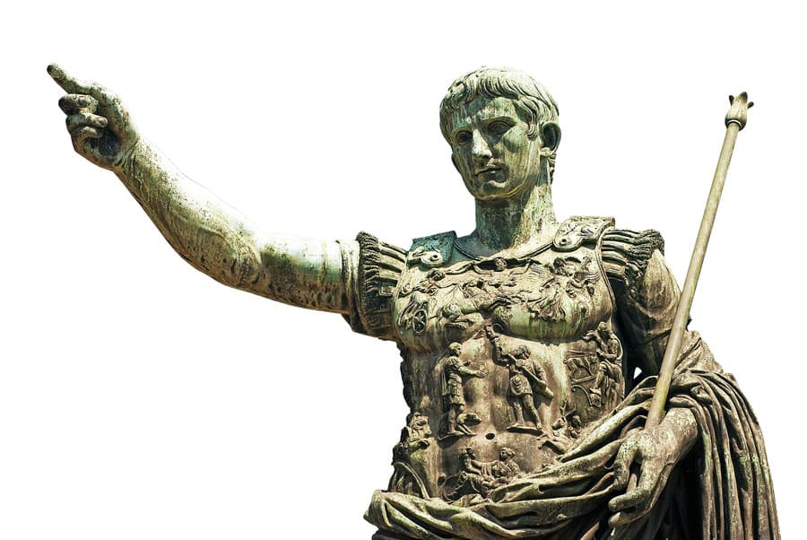 Cisár Augustus bol prvým rímskym cisárom.