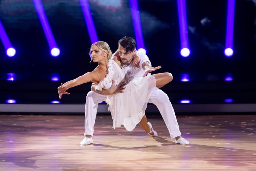 Finále šou Let's Dance. Na fotke Juraj Loj s Natáliou Horváthovou.