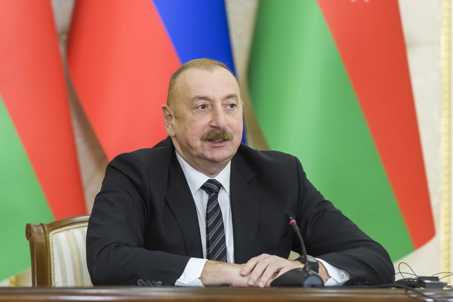 Na snímke prezident Azerbajdžanu