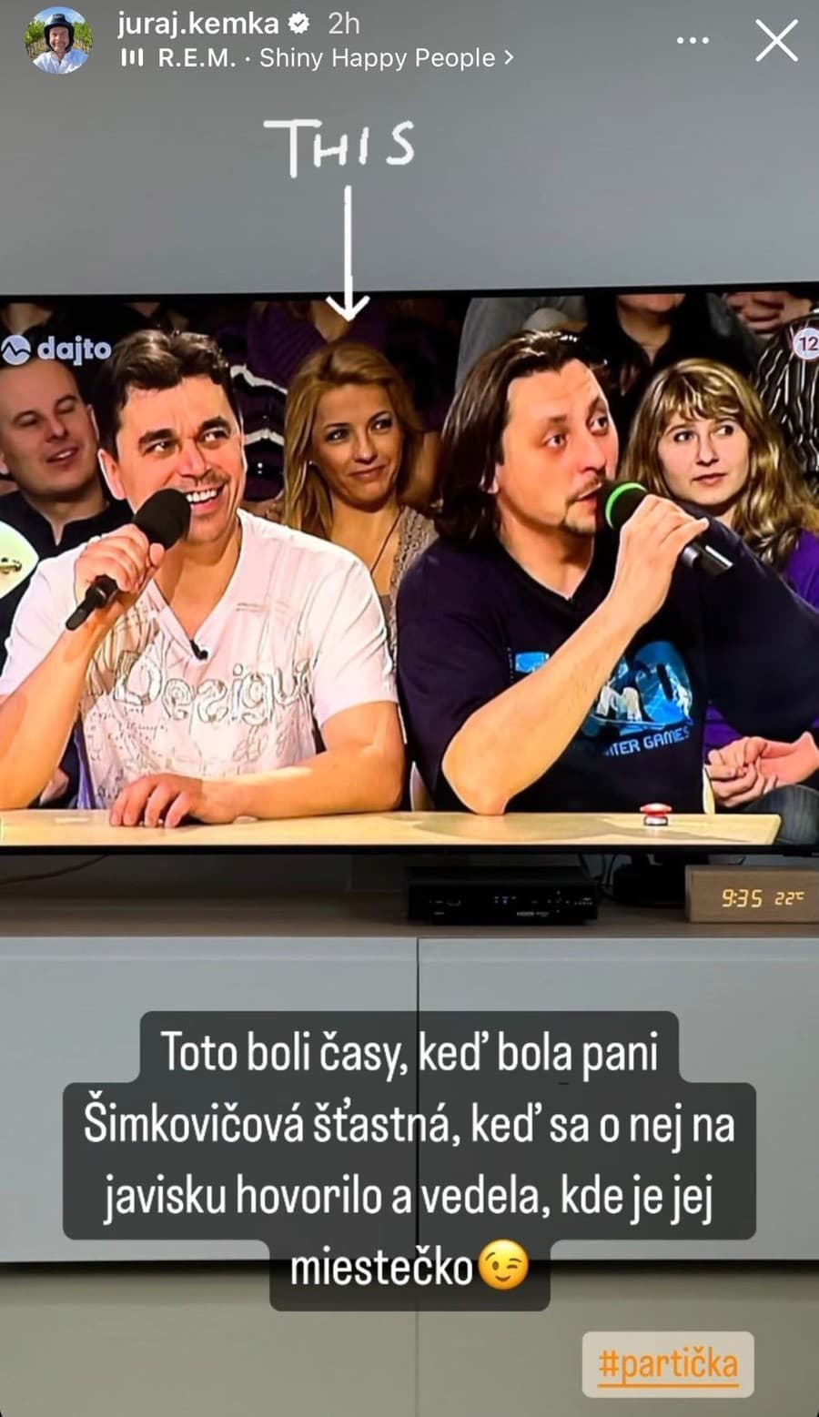 Takýto záber zverejnil Juraj