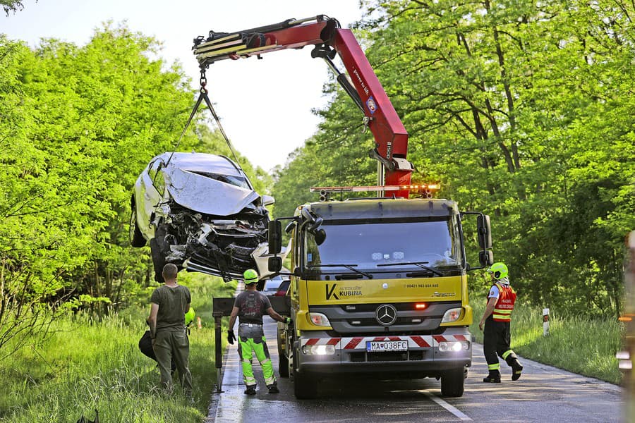 Auto Šebestovej skončilo nepojazdné