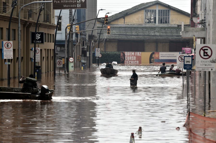 V Rio Grande do Sul platí pre povodne výstraha najvyššieho stupňa.
