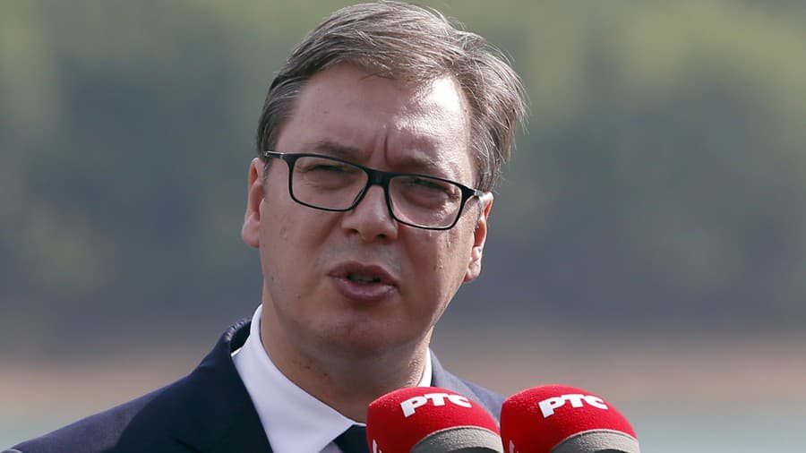 Srbský prezident Aleksandar Vučič.