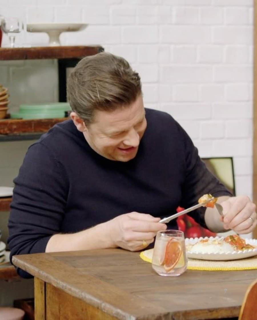 Jamie Oliver počas slepej