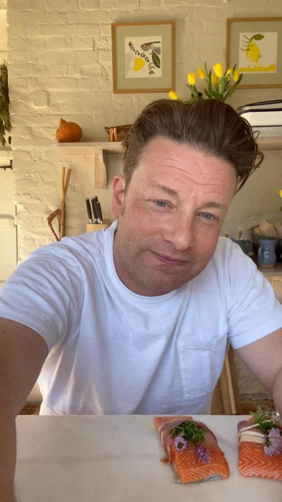 Jamie Oliver počas slepej