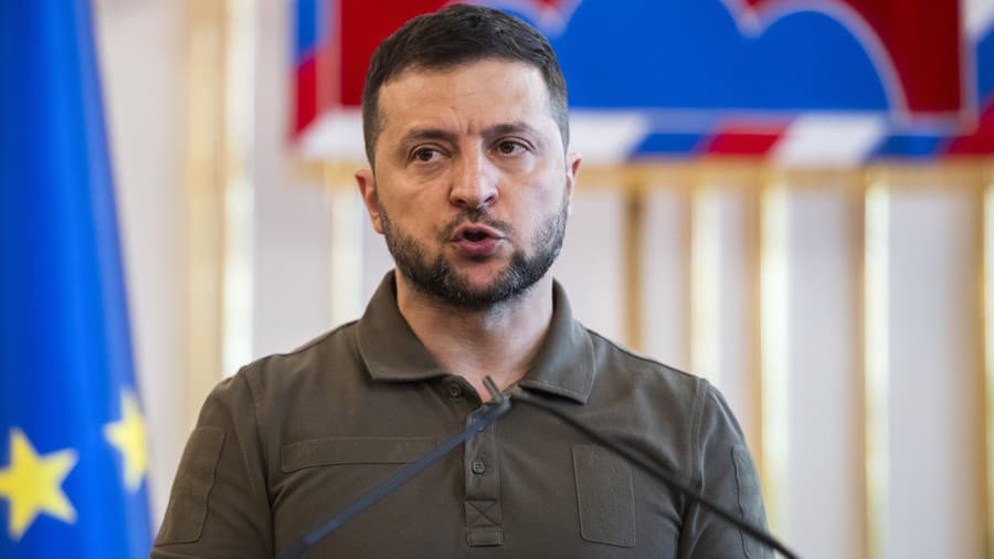 Ukrajinský prezident Volodymyr Zelenskyj.