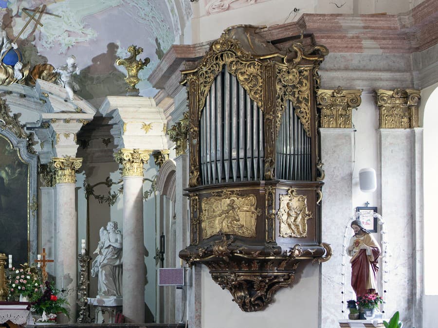 Rokokový organ v Kaplnke