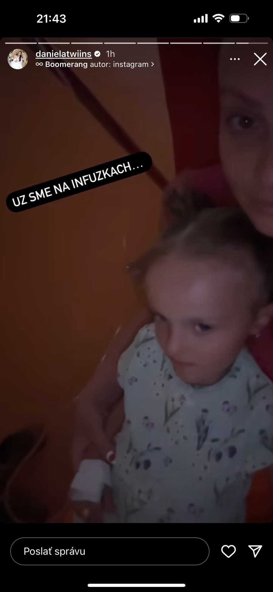 Linda skončila na infúziách.