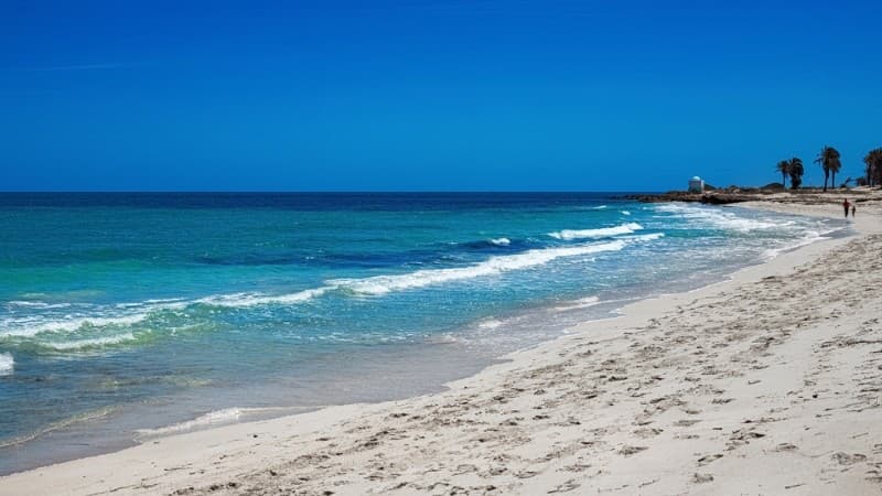 Slnečný ostrov Djerba v Tunisku je ideálny na plážový oddych.