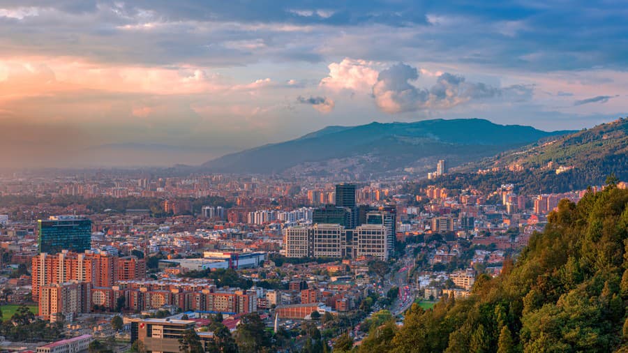 Bogota, hlavné mesto Kolumbie.