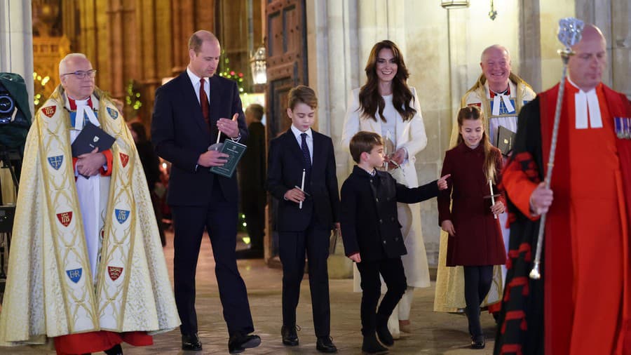 William, George, Louis, Kate