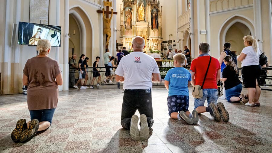 Najviac ľudí sa k Bazilike Navštívenia Panny Márie vybralo počas víkendu.