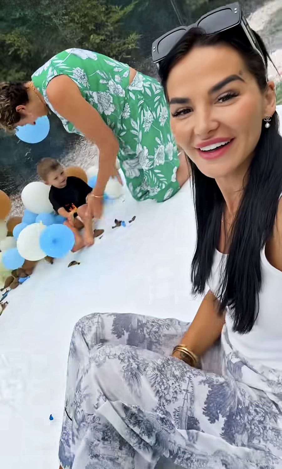 Na oslave nechýbala ani Zuzana Plačková so synom a s manželom. 