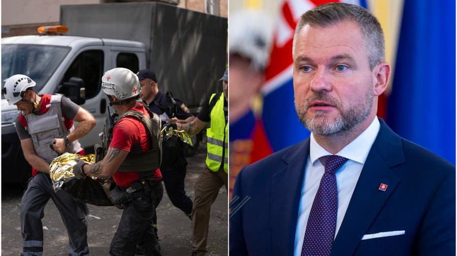 "Je to veľká tragédia a veľké nešťastie pre všetky obete, zranených a ich rodiny," povedal Pellegrini v súvislosti s útokom na nemocnicu na Ukrajine.