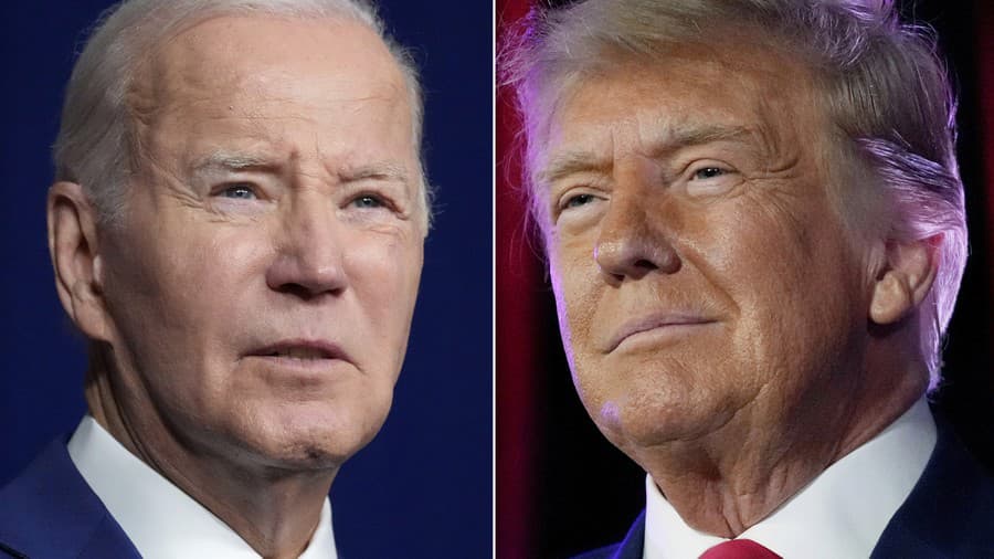 Joe Biden a Donald