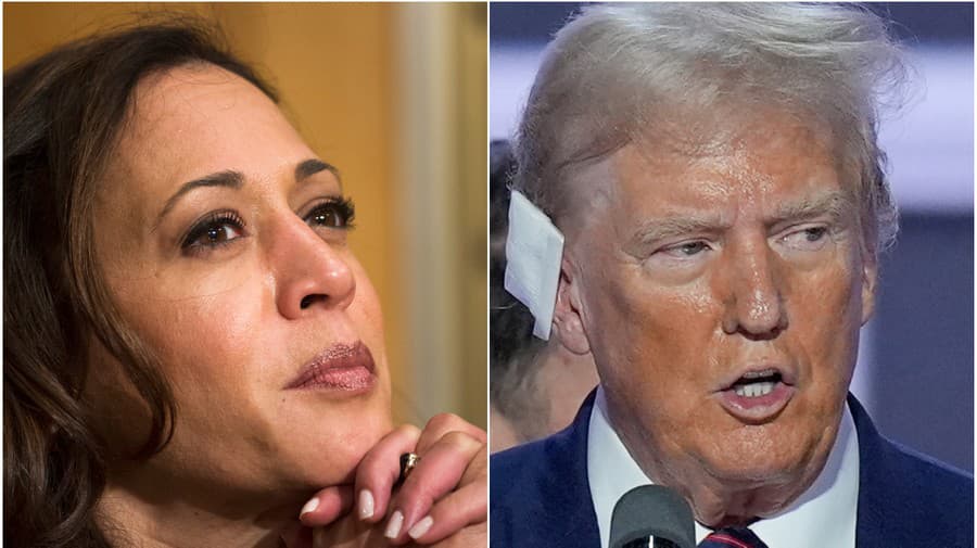 Kamala Harrisová a Donald