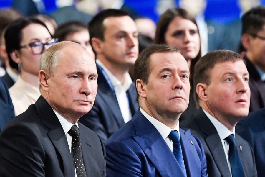 Dmitrij Medvedev a Vladimir