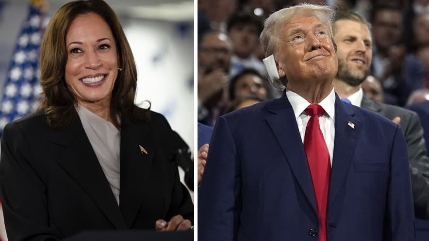 Kamala Harrisová a Donald